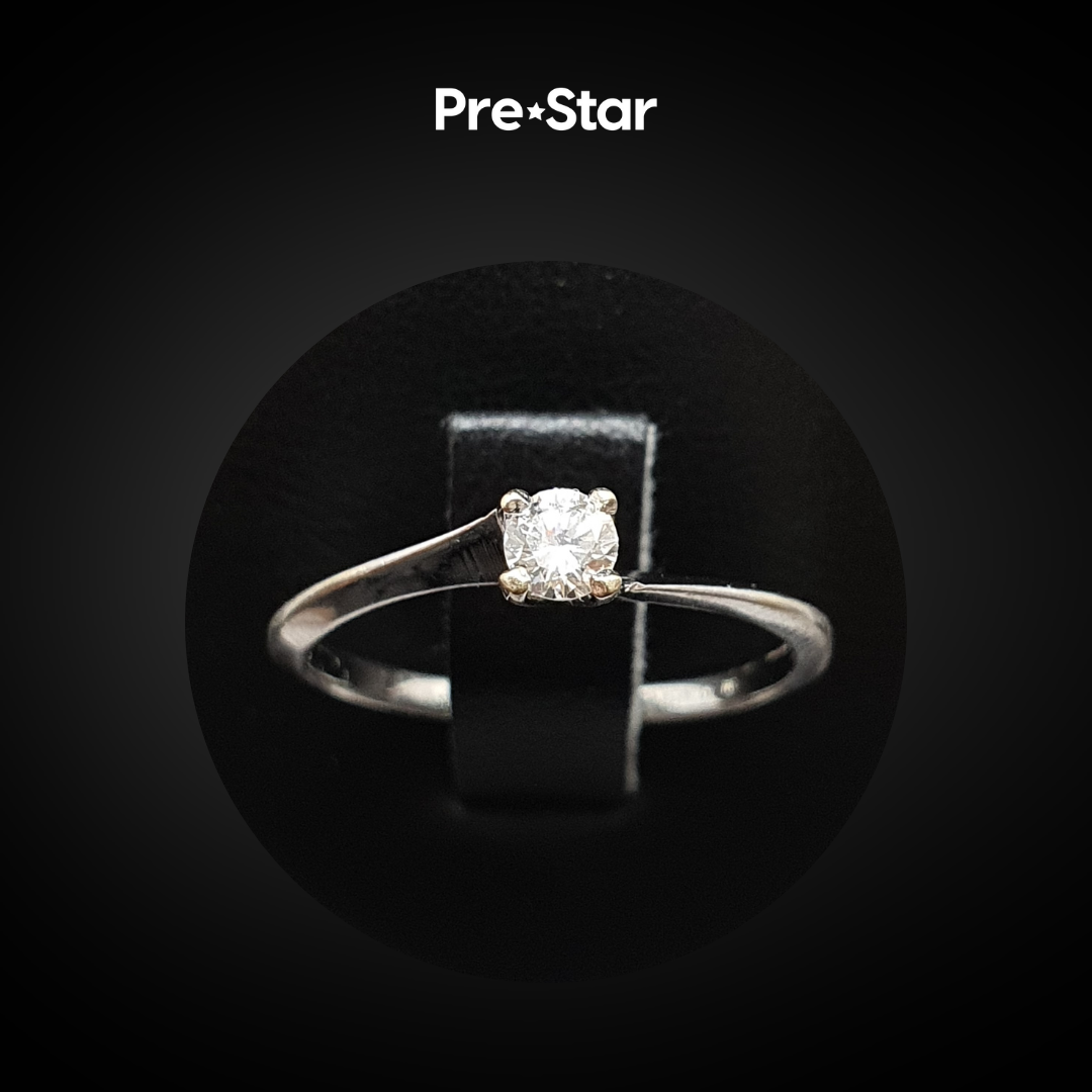 Anillo solitario 14k