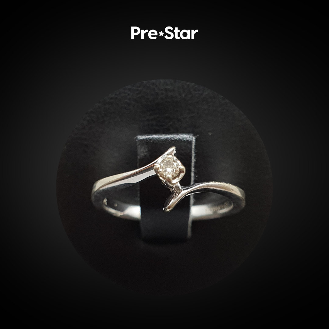 Anillo solitario 14k