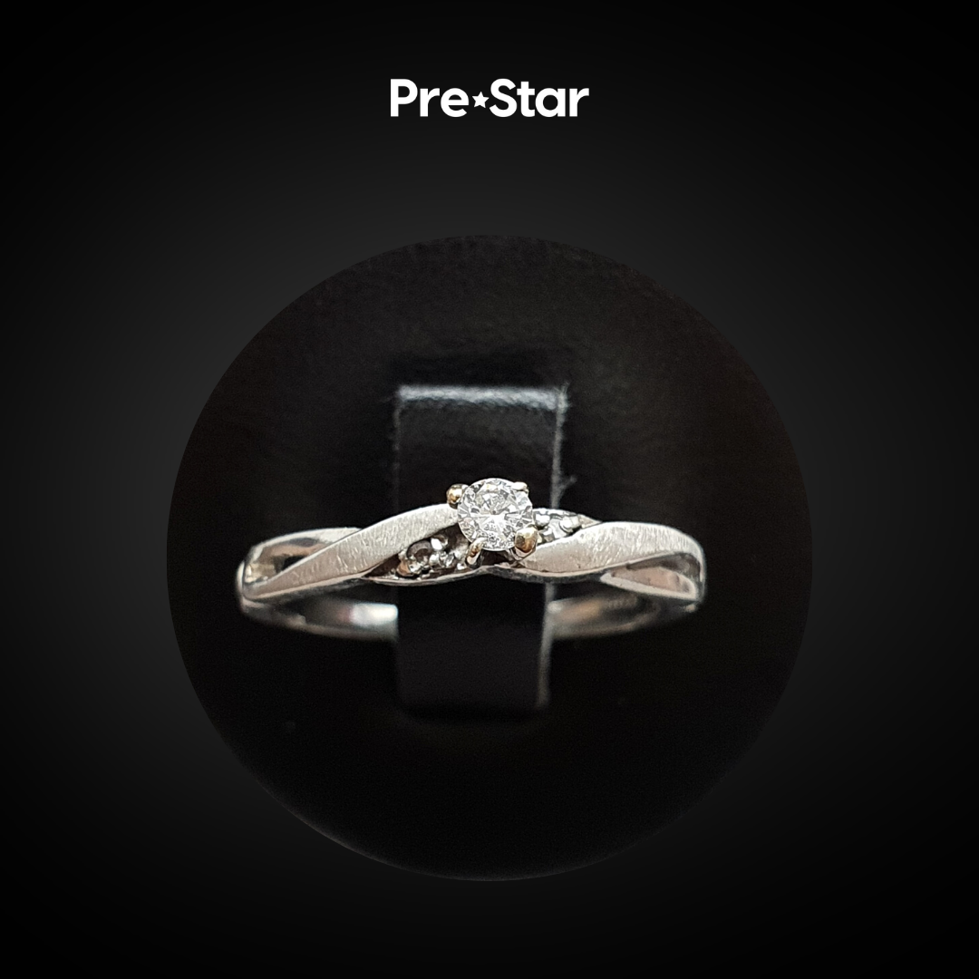 Anillo solitario 14k
