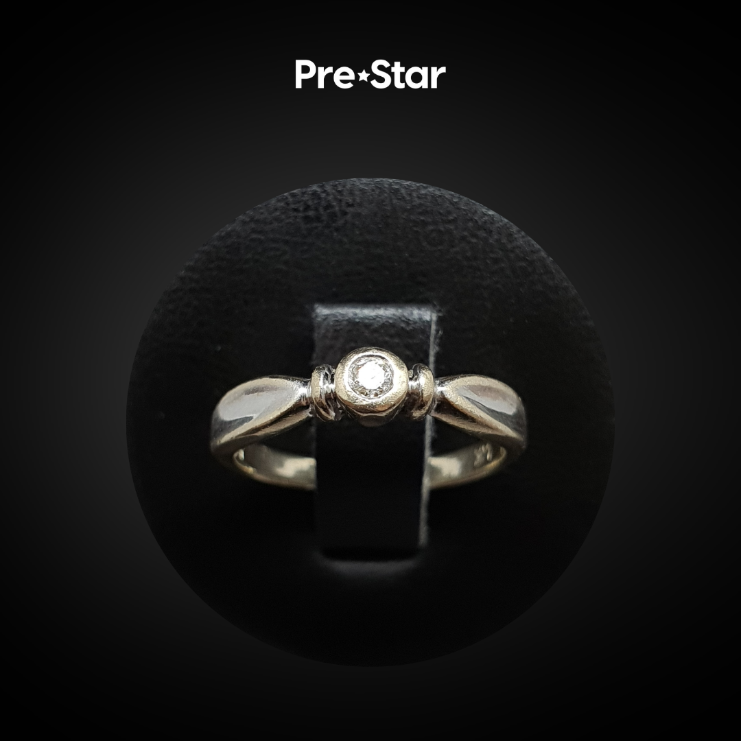 Anillo solitario 14k