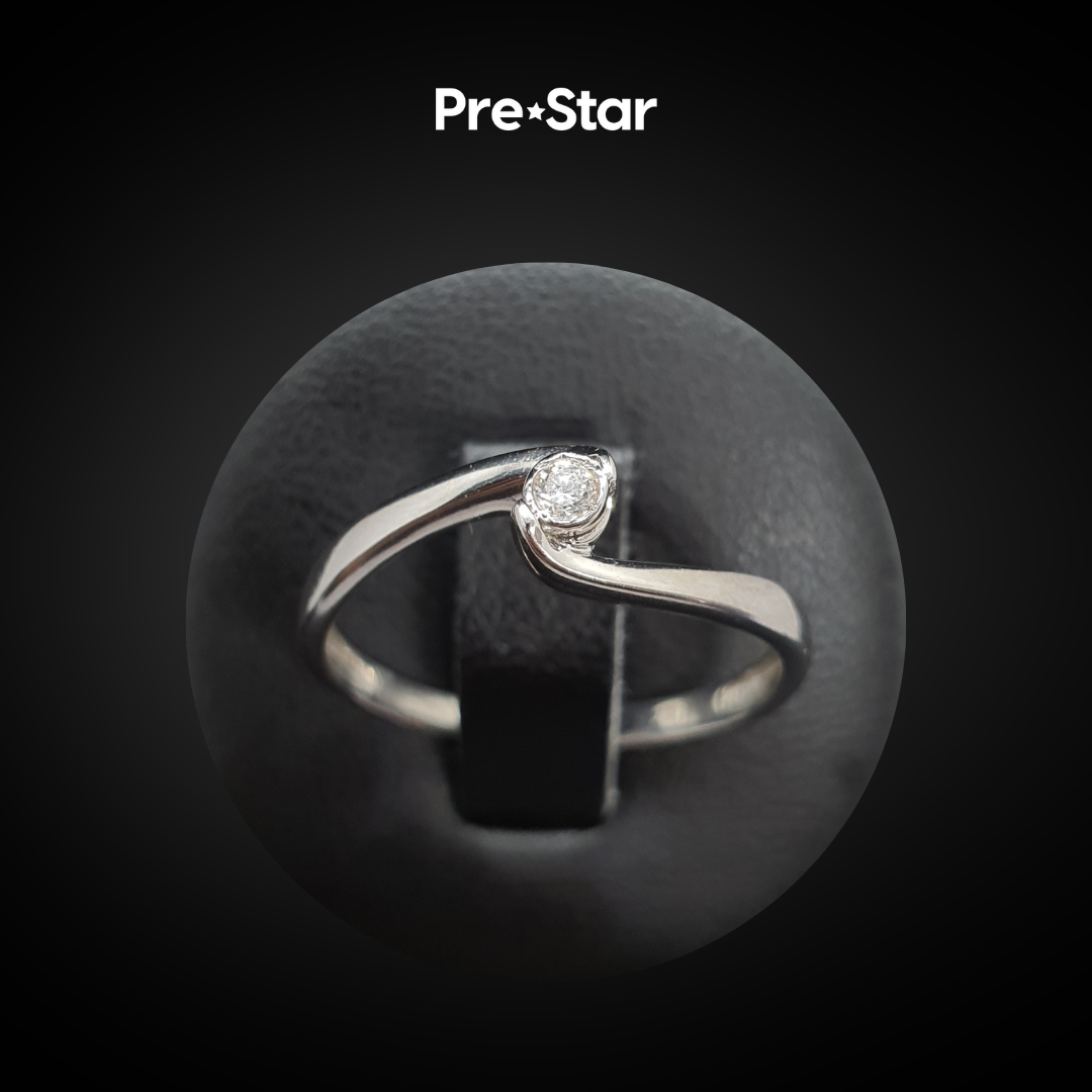 Anillo solitario 14k