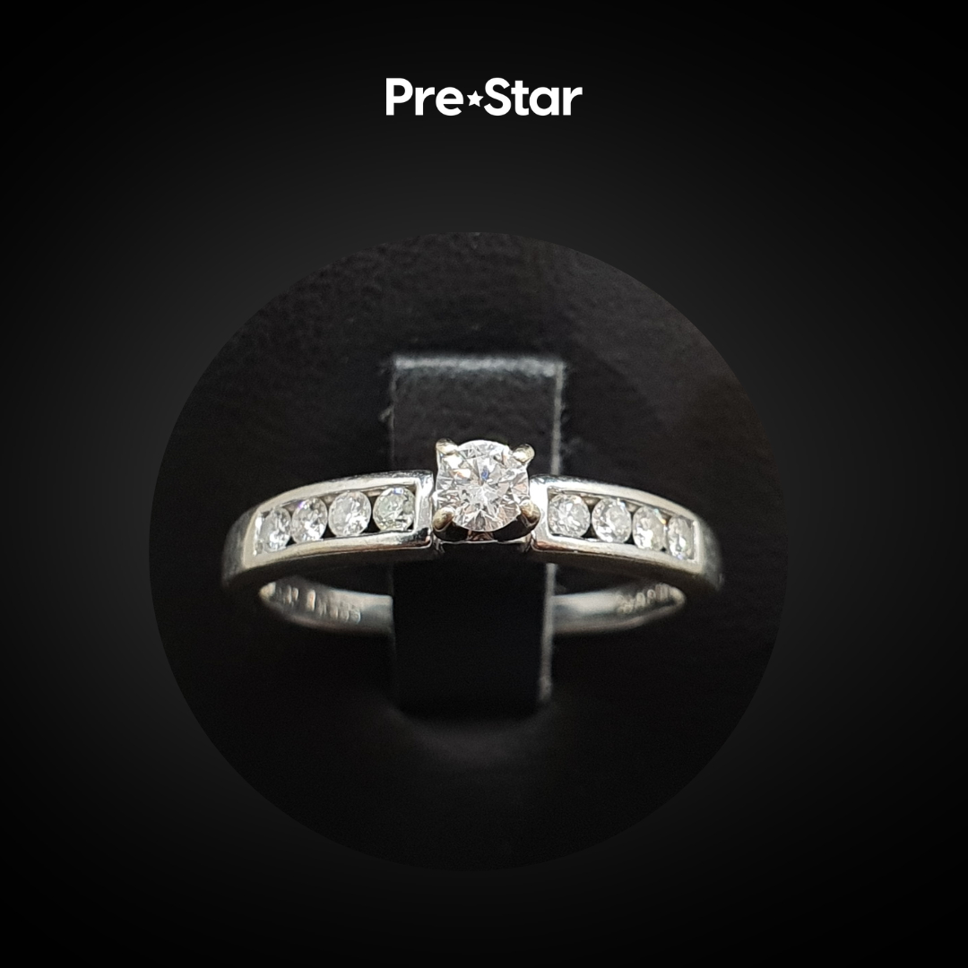 Anillo solitario 14k
