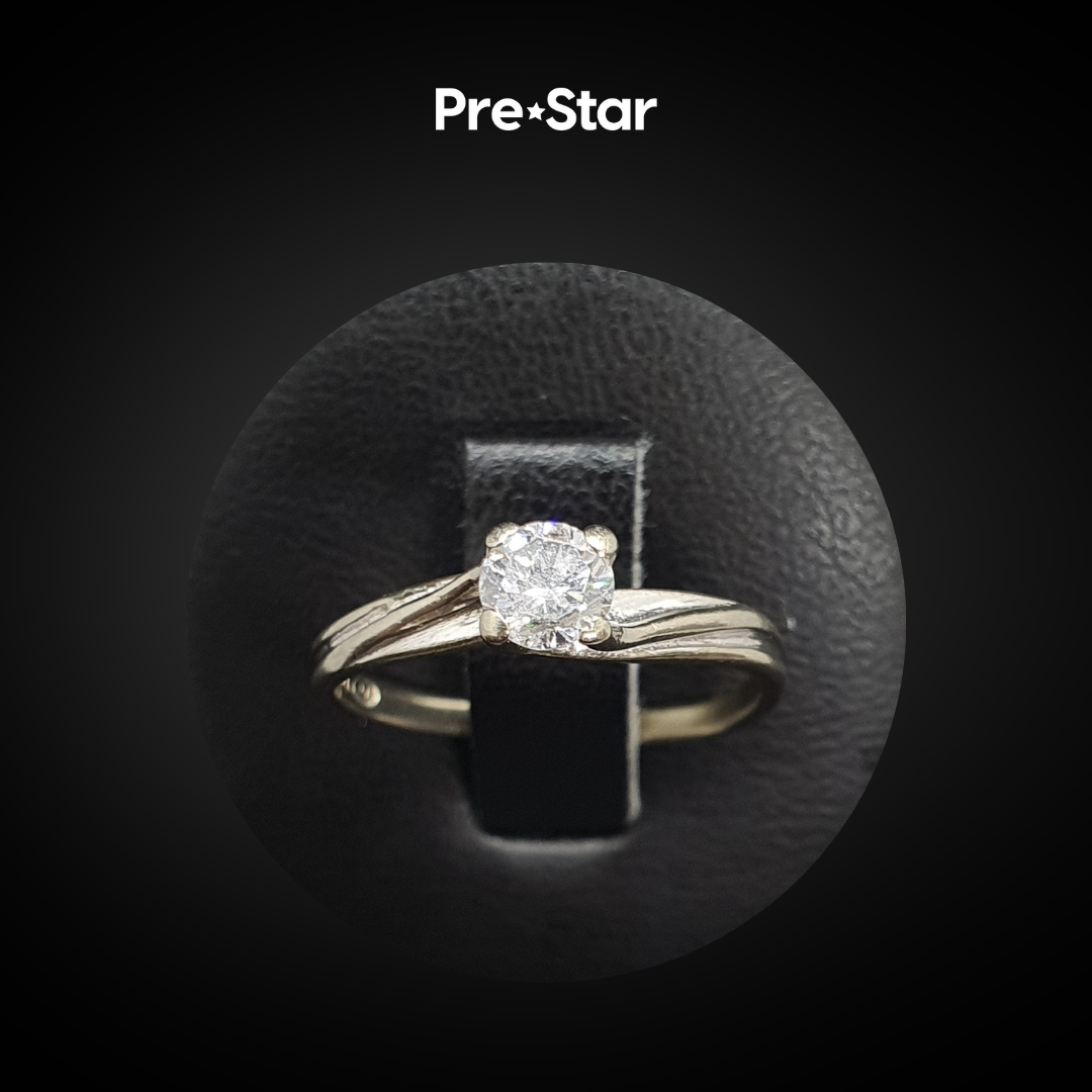 Anillo solitario 10k
