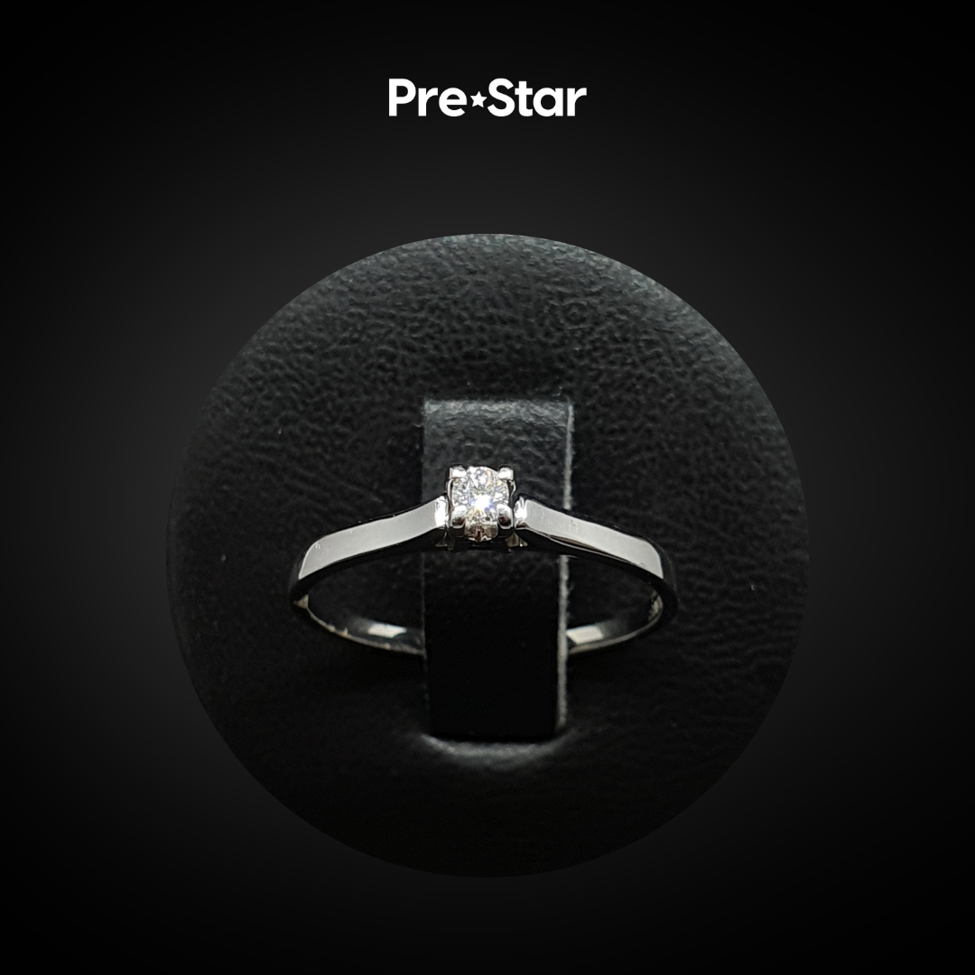 Anillo solitario 14k