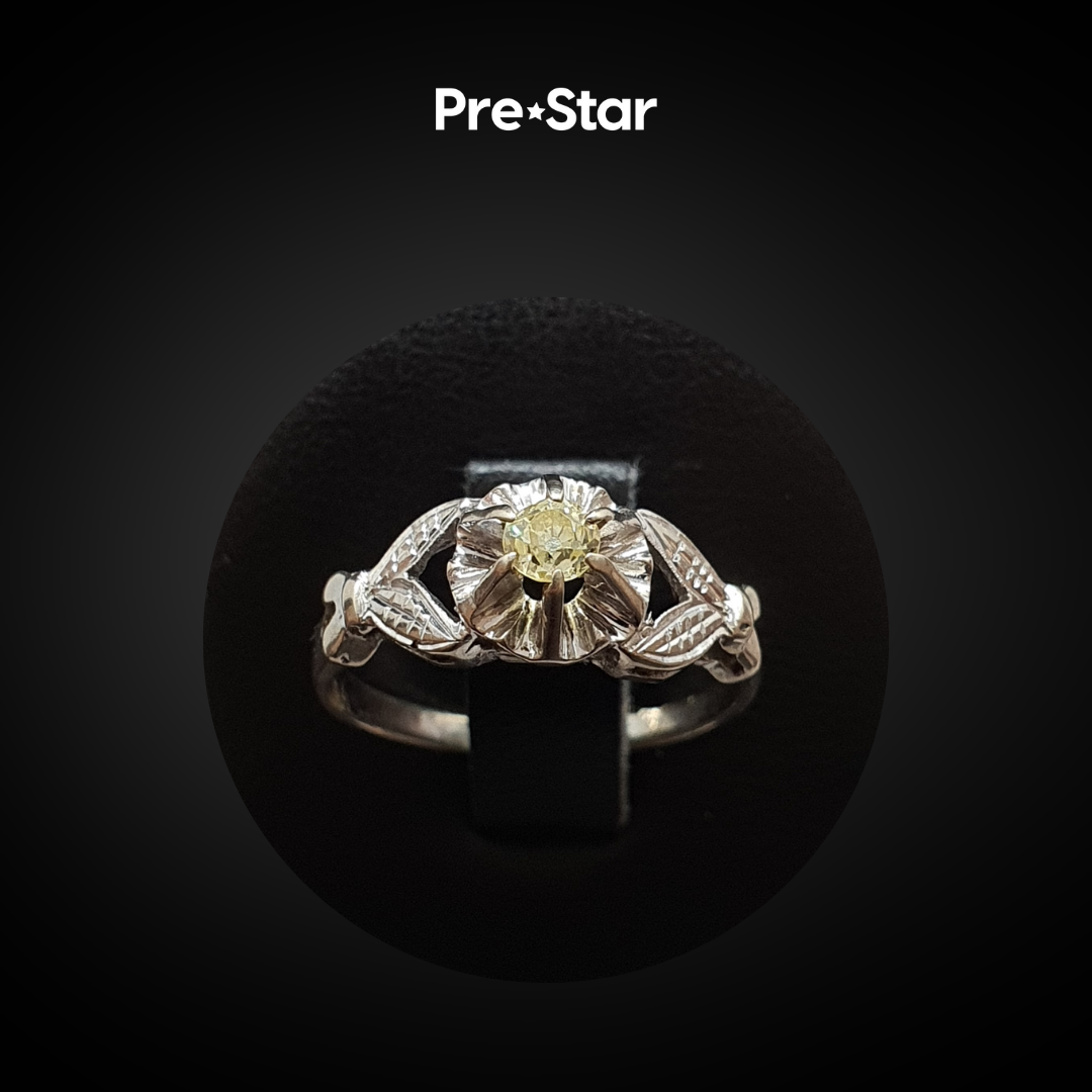 Anillo solitario 14k