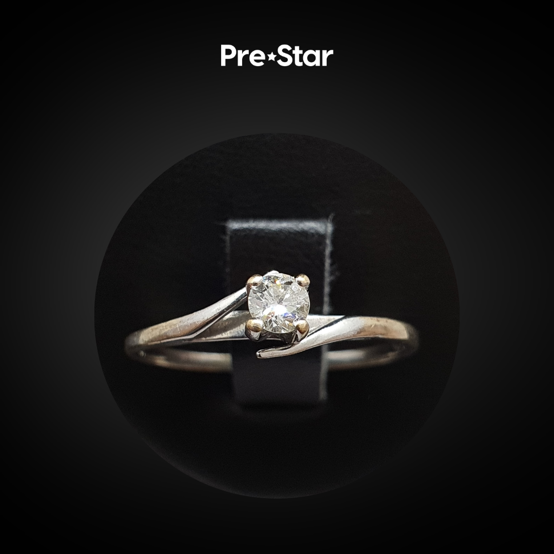 Anillo solitario 10k