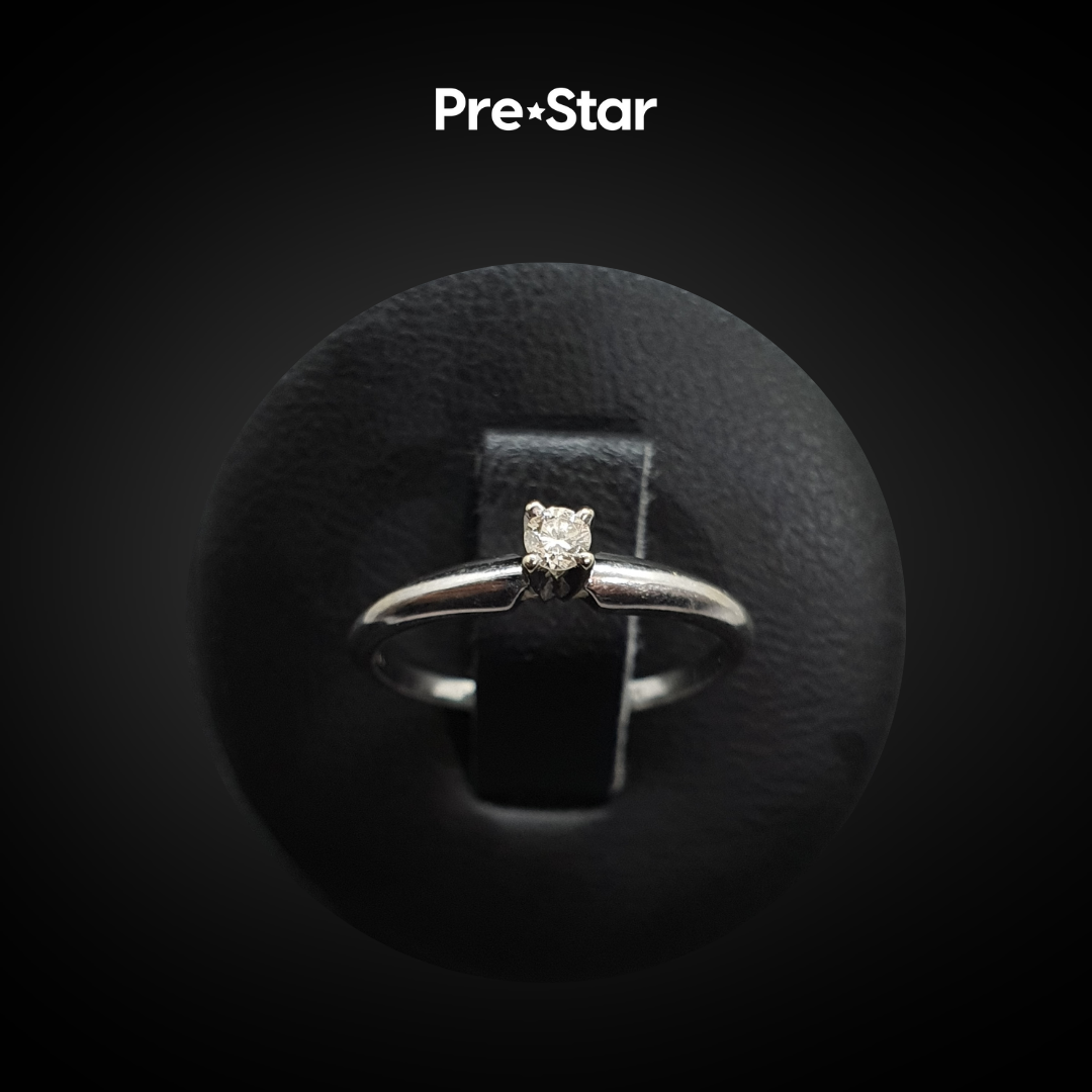 Anillo solitario 14k