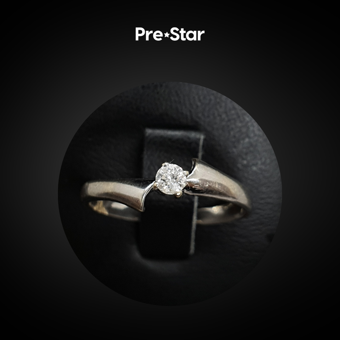 Anillo solitario 10k