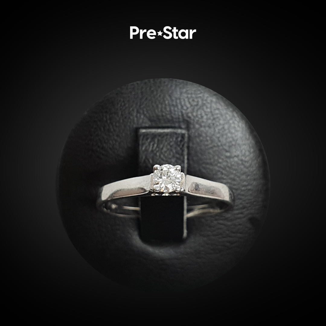 Anillo solitario 14k