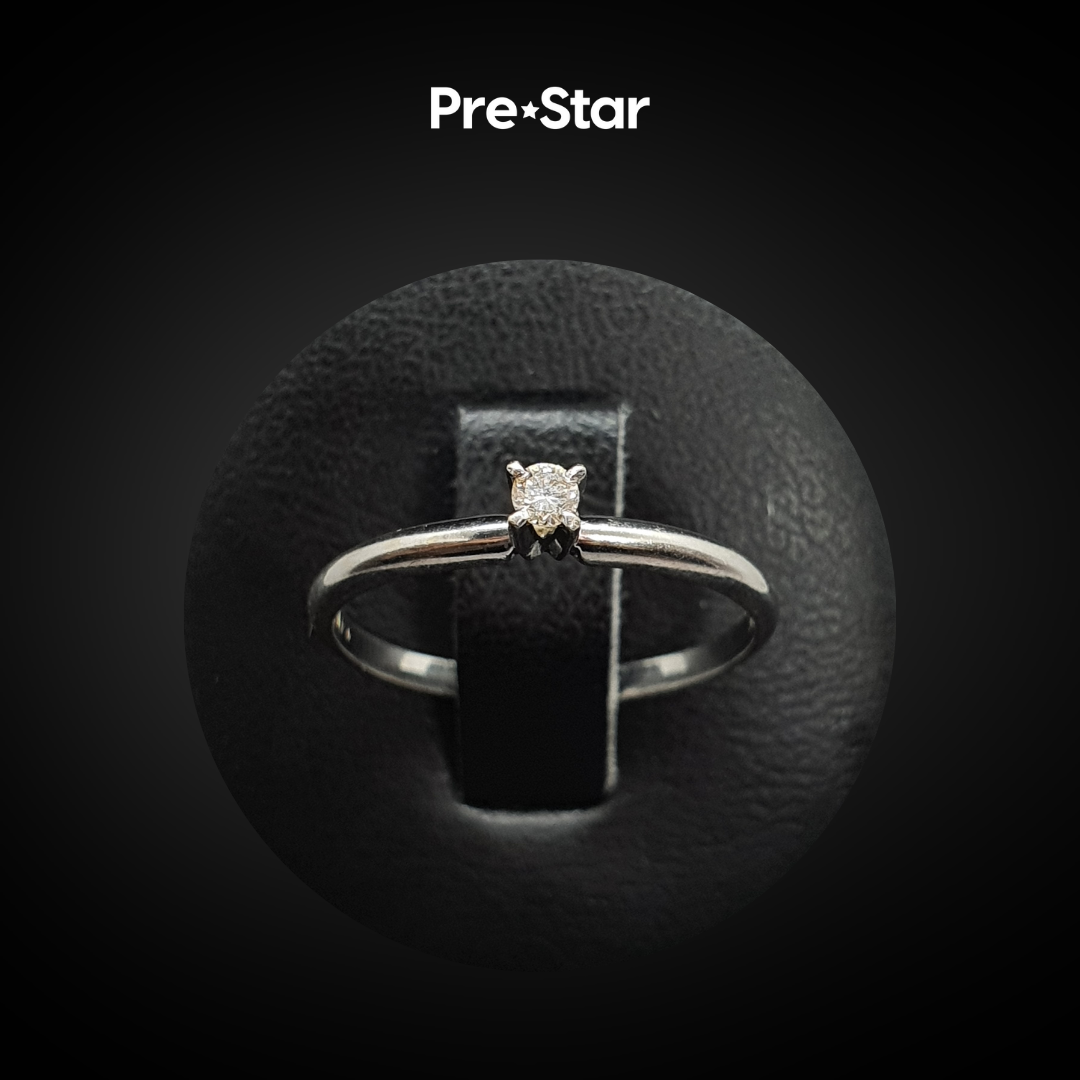 Anillo solitario 14k