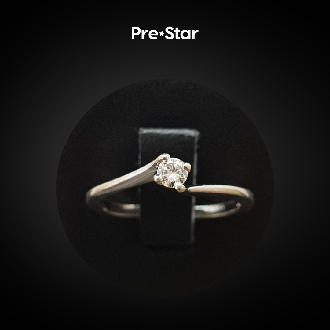 Anillo solitario 14k