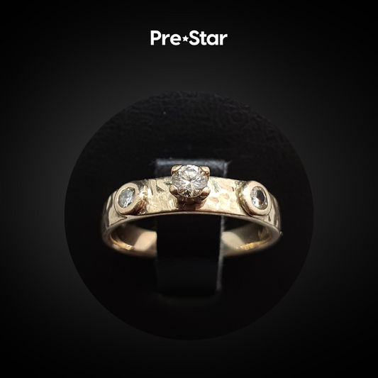 Anillo solitario 14k