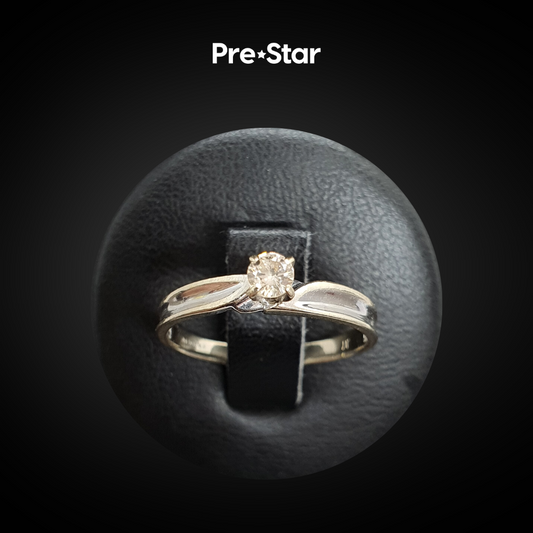 Anillo solitario 14k