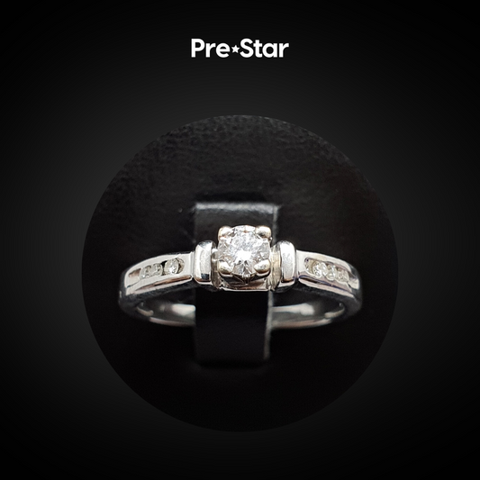 Anillo solitario 14k