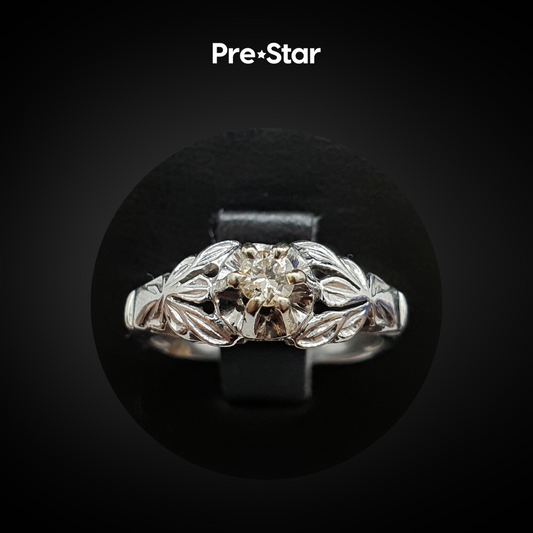 Anillo solitario 14k