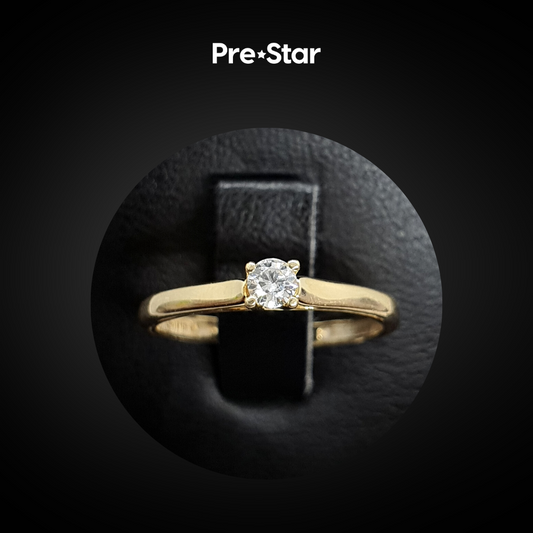 Anillo solitario 14k