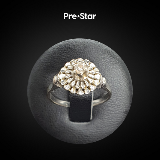 Anillo solitario 14k