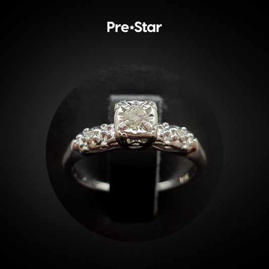 Anillo solitario 14k