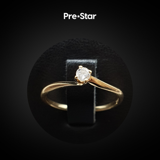 Anillo solitario 14k