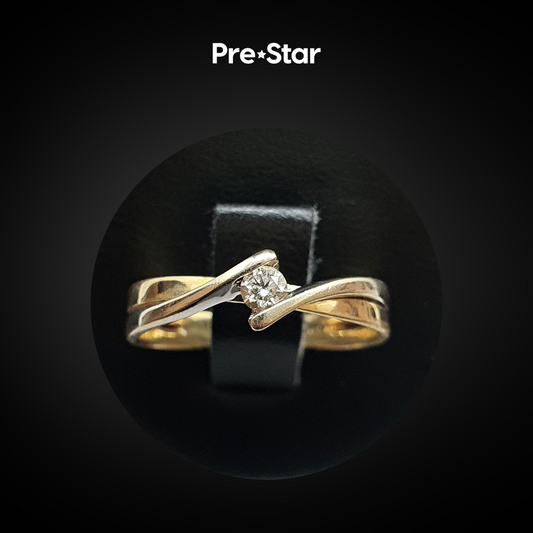 Anillo solitario 14k