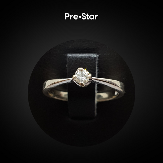 Anillo solitario 14k