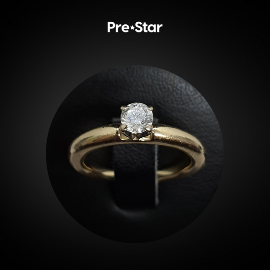 Anillo solitario 14k