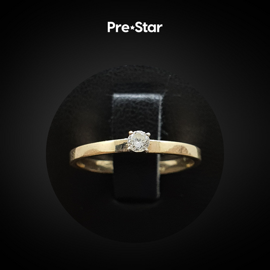 Anillo solitario 14k