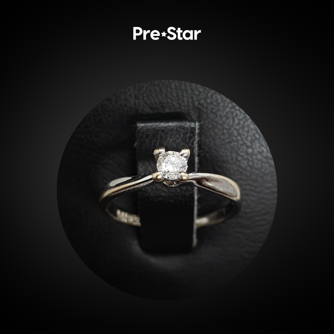 Anillo solitario 14k