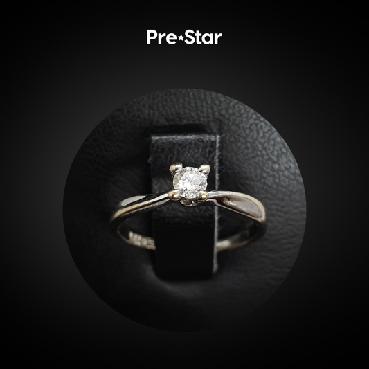 Anillo solitario 14k
