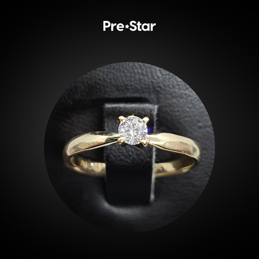 Anillo solitario 14k