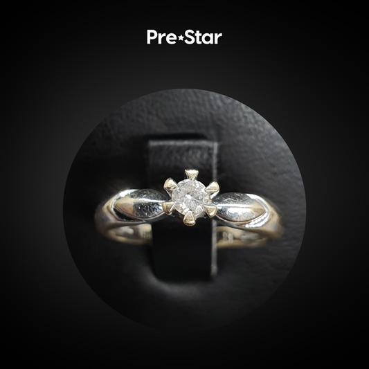 Anillo solitario 14k
