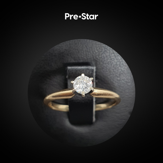 Anillo solitario 14k