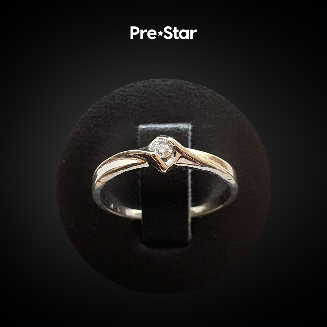 Anillo solitario 14k