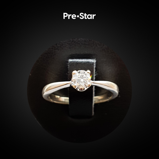 Anillo solitario 14k