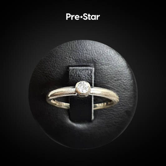Anillo solitario 14k