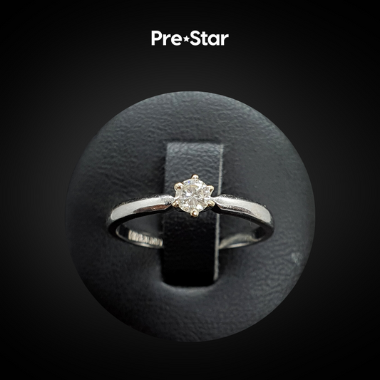 Anillo solitario 14k
