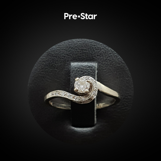 Anillo solitario 14k