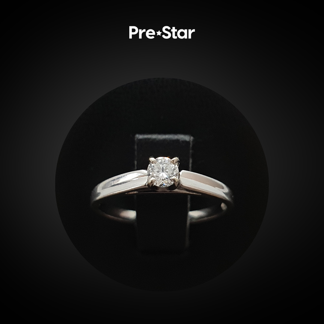 Anillo solitario 10k