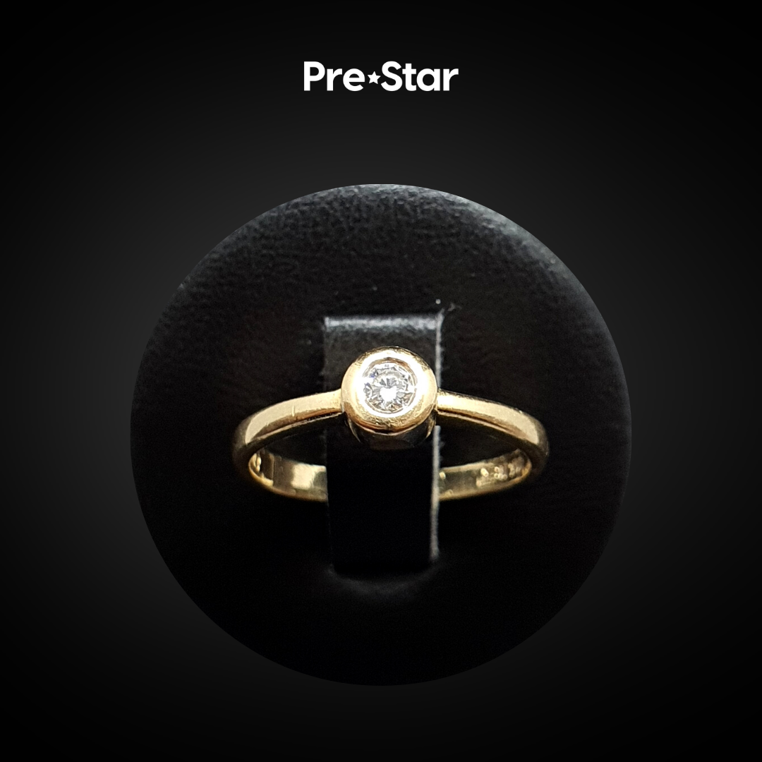 Anillo solitario 14k