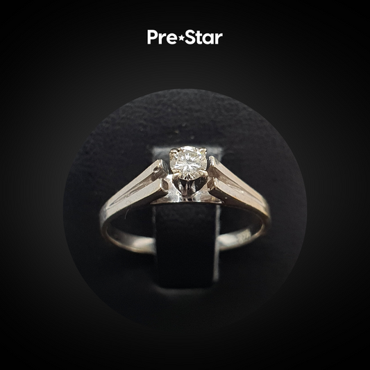 Anillo solitario 14k