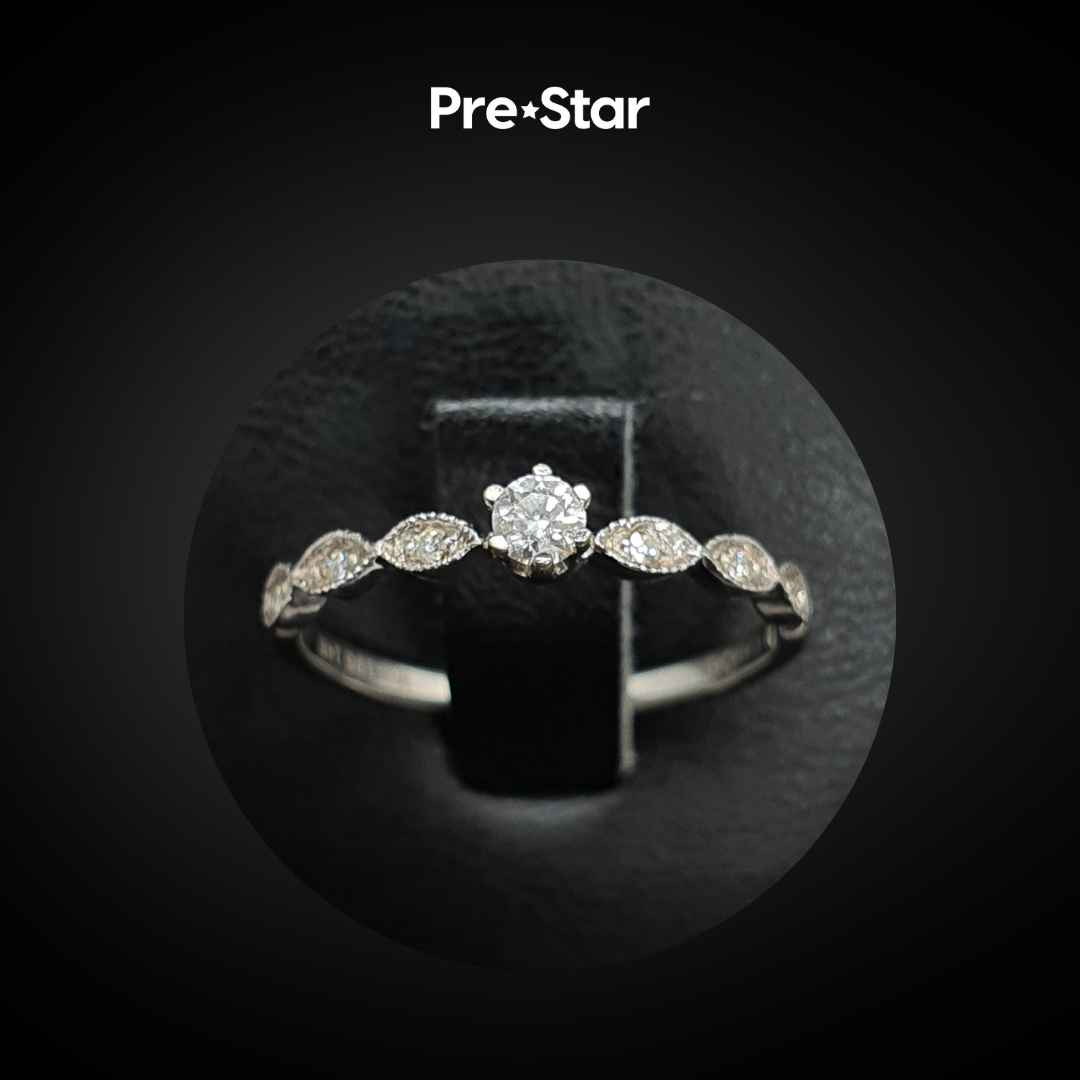 Anillo solitario 14k