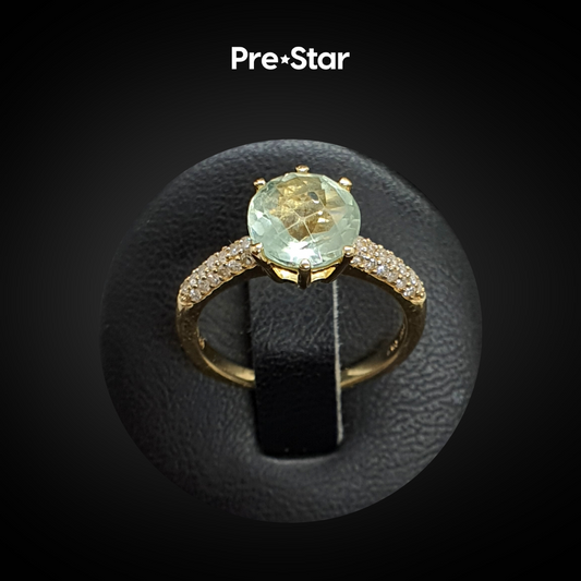 Anillo solitario 14k